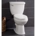 Miseno MNO1503C Two-Piece Toilet with Chair Height Elongated Bowl - Includes Seat and Wax Ring  White - B00Q0DC3R4
